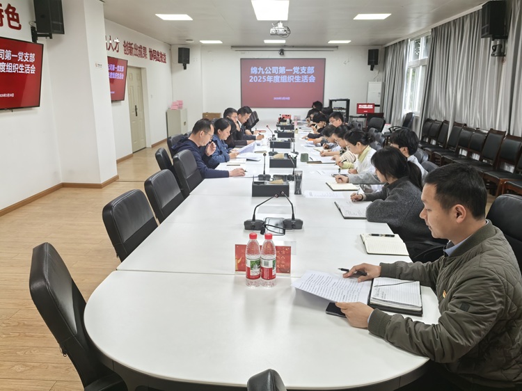 绵九公司第一党支部召开2025年度组织生活会